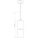 Monty 1 Light 5.25 inch Brushed Nickel Pendant Ceiling Light