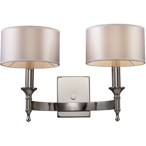 Glendale Fwy 2 Light 19 inch Polished Nickel Sconce Wall Light