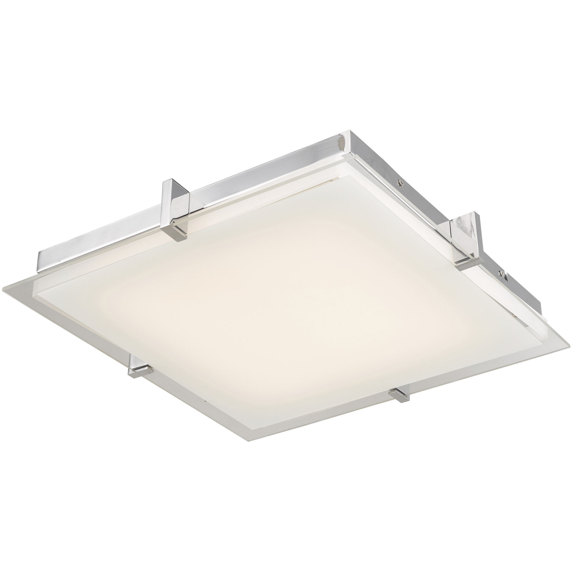 Matrix LED 12.2 inch Chrome Flush Mount Ceiling Light