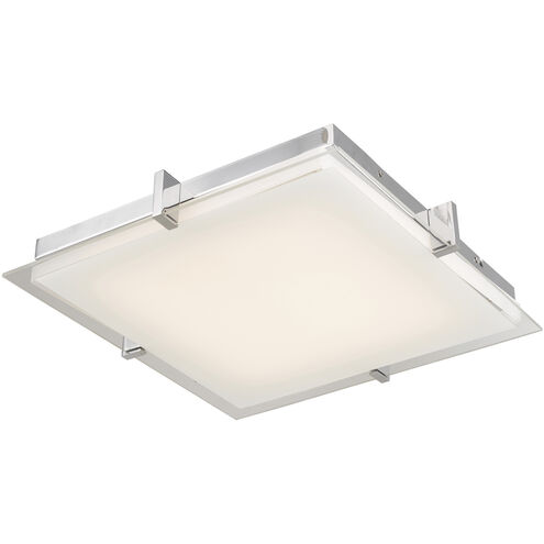 Matrix LED 12.2 inch Chrome Flush Mount Ceiling Light
