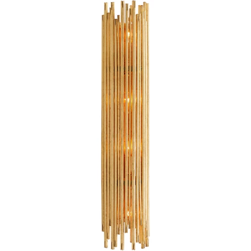 Prescott 4 Light 5 inch Gold Leaf Sconce Wall Light