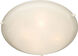 Malaga 3 Light 16 inch White Flush Mount Ceiling Light in Marble