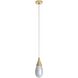 Giselle 1 Light 5 inch Antique Brass Pendant Ceiling Light