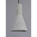 Crete LED 7.25 inch Polished Chrome Single Pendant Ceiling Light