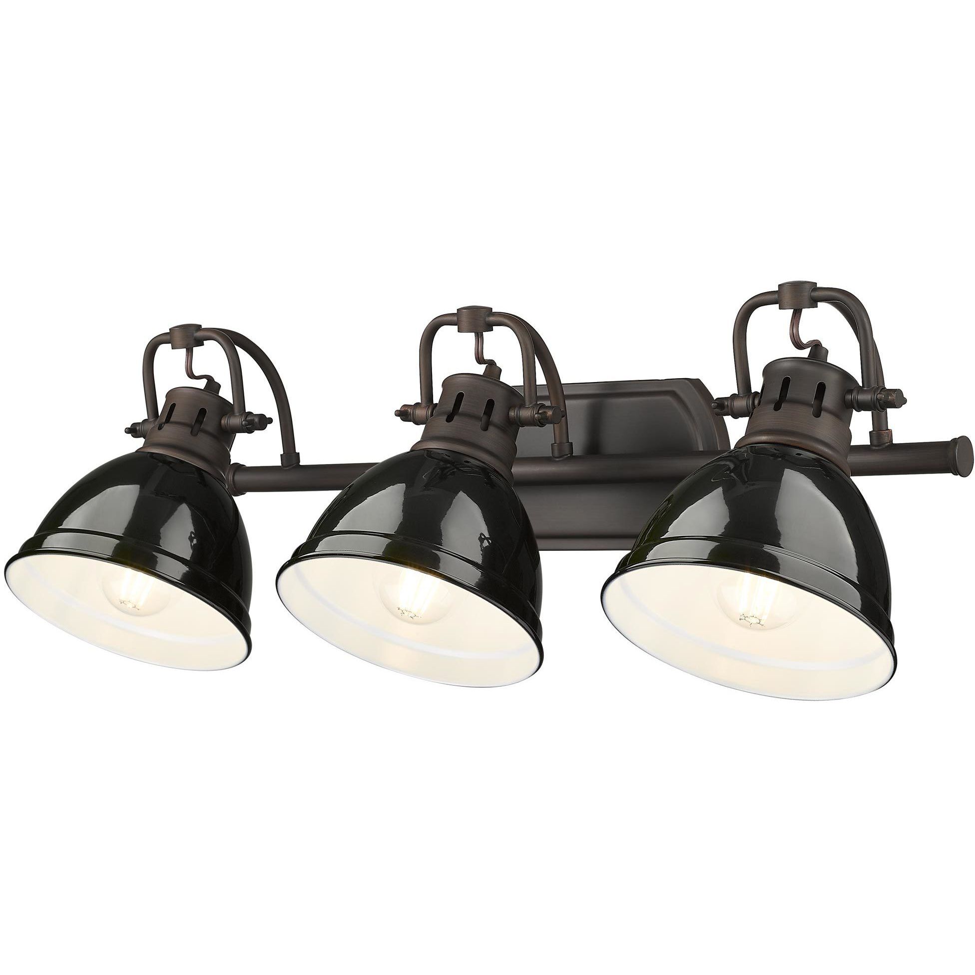 Yep Duncan Vanity Wall Light in Rubbed Bronze, Black