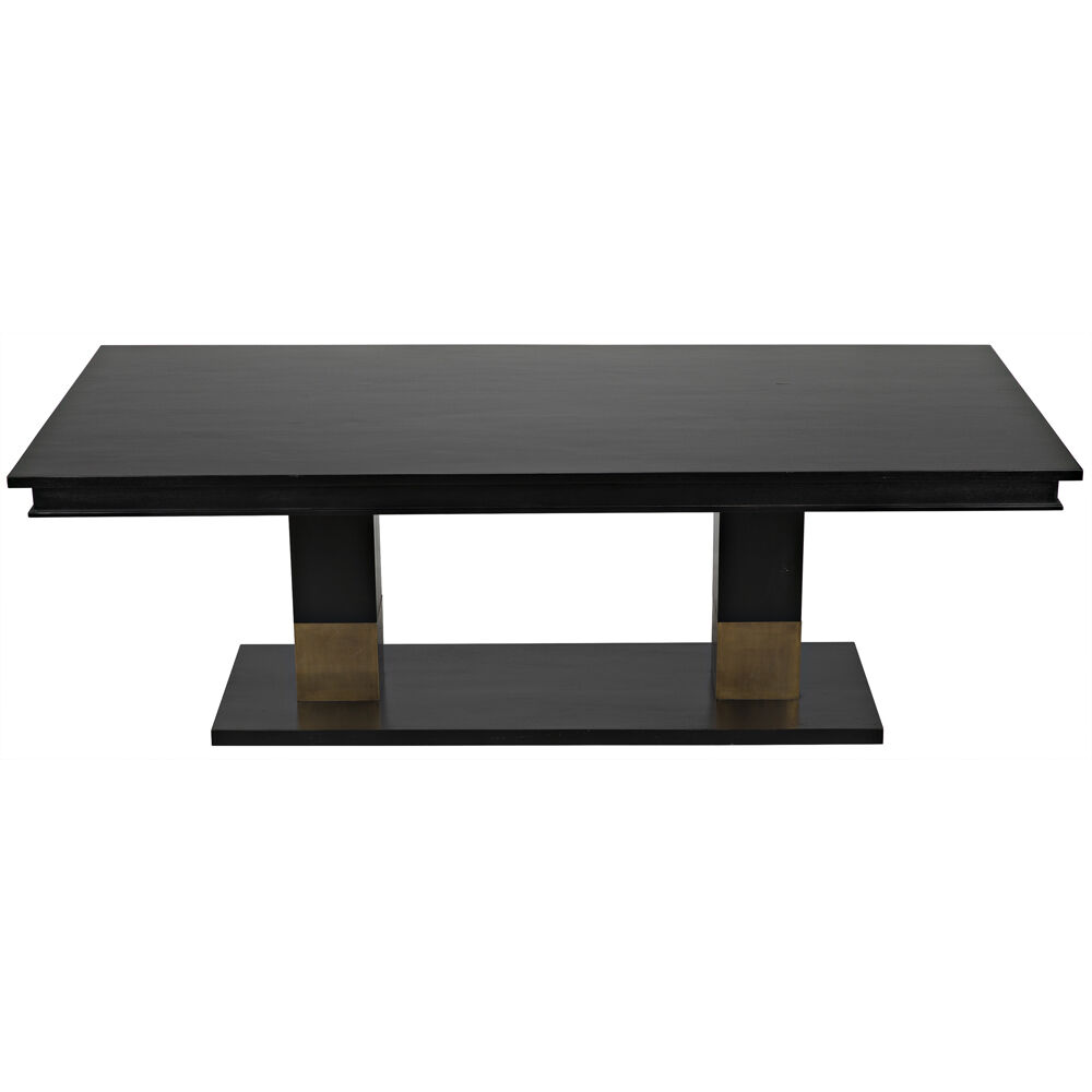 Ravenko 90 X 44.5 inch Hand Rubbed Black Dining Table