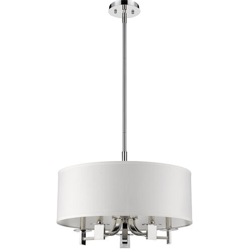 Andrea 5 Light 20 inch Polished Nickel Pendant Ceiling Light