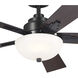 Vinea 52 inch Satin Black with Black Blades Ceiling Fan