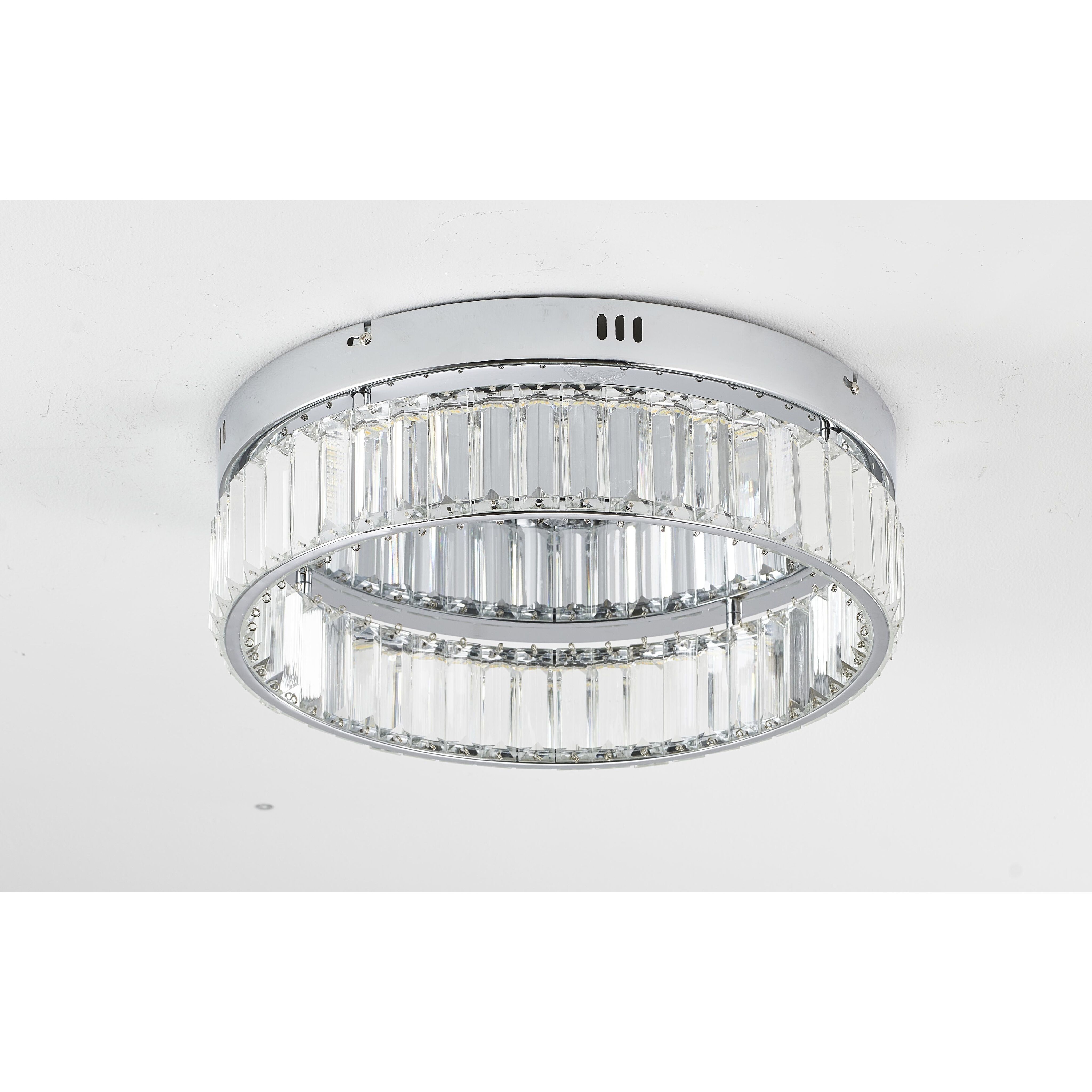 Canada LED 15.75 inch Chrome Flush Mount Ceiling Light