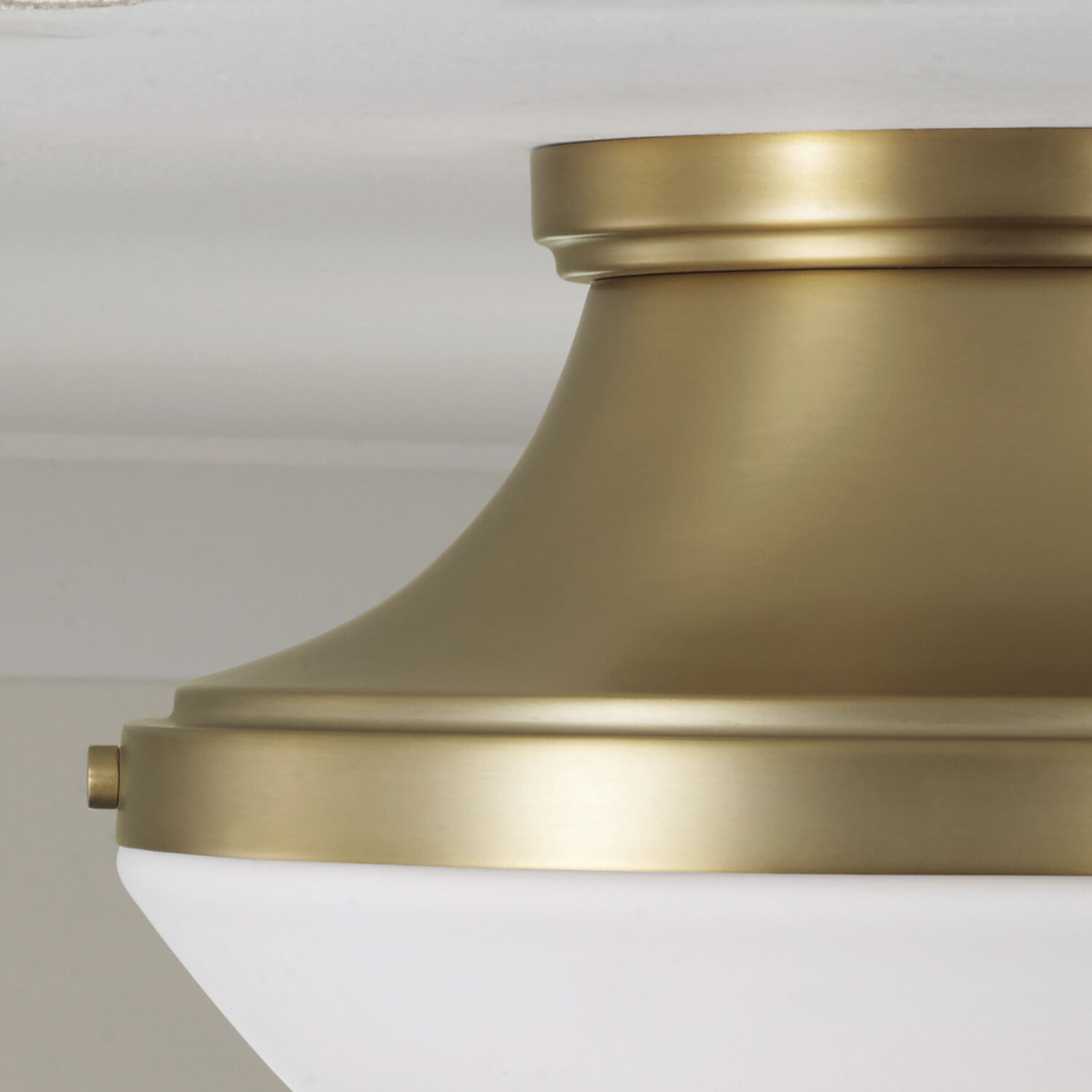 Arlo 3 Light 14 inch Aged Brass Flush Mount Ceiling Light