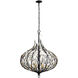 Bask 6 Light 26.5 inch Matte Black Pendant Ceiling Light