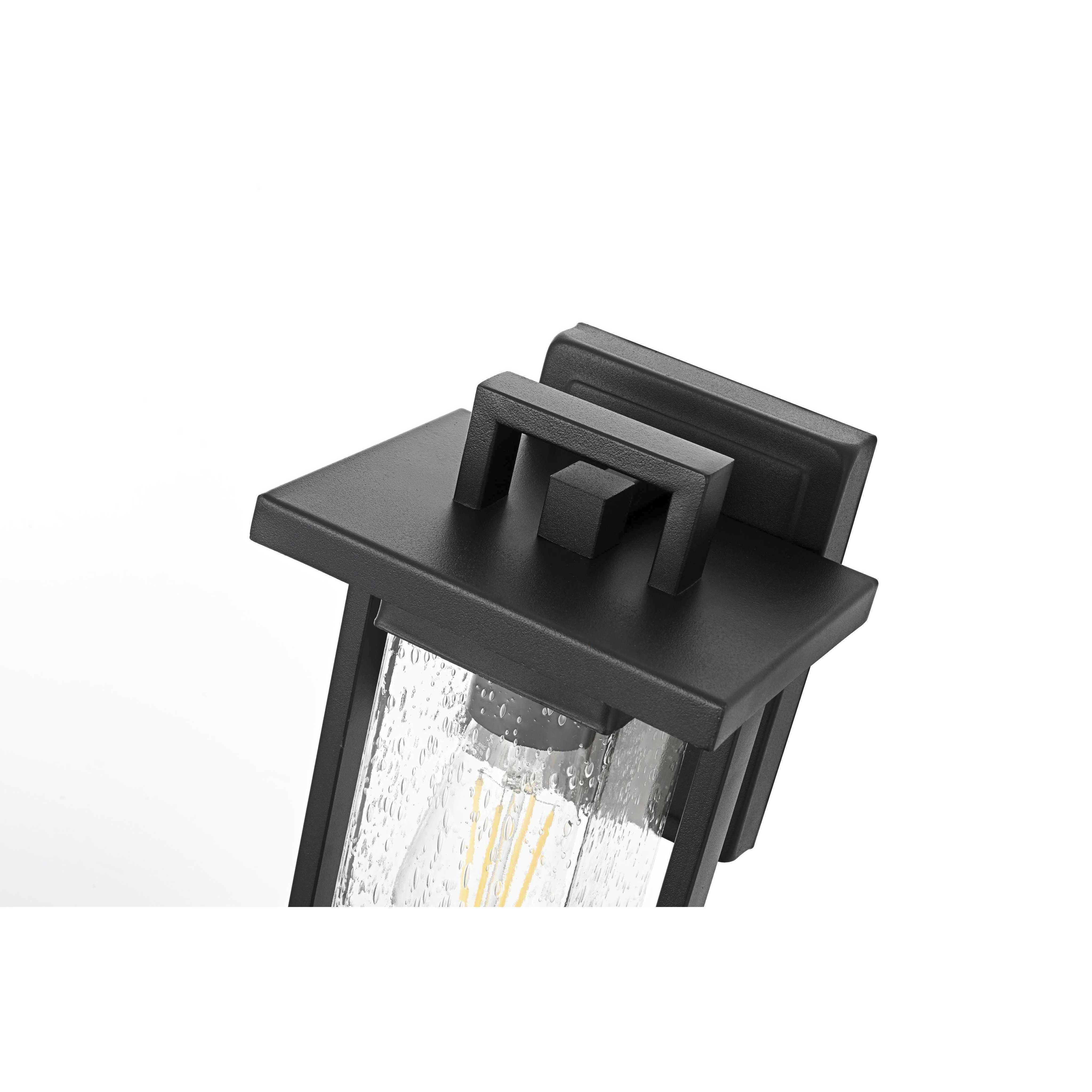 Tilton 1 Light 12 inch Black Outdoor Wall Sconce