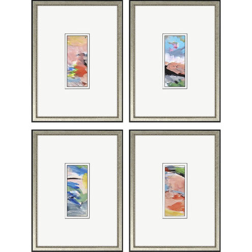 Homecoming Blue and Green and Pink and Multi Framed Art