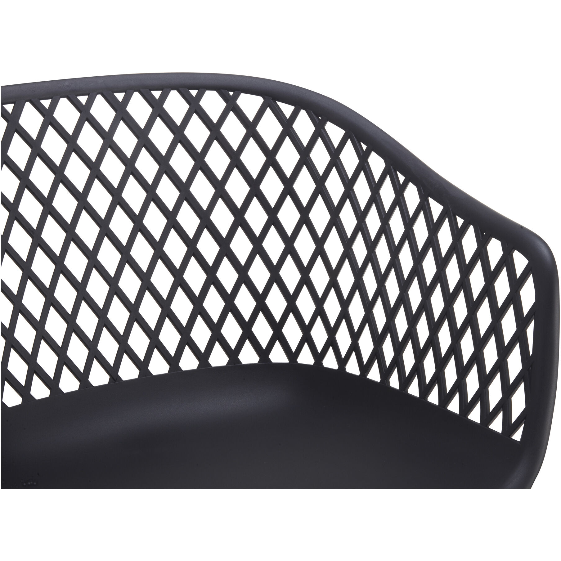 Piazza Black Outdoor Chair, Set of 2