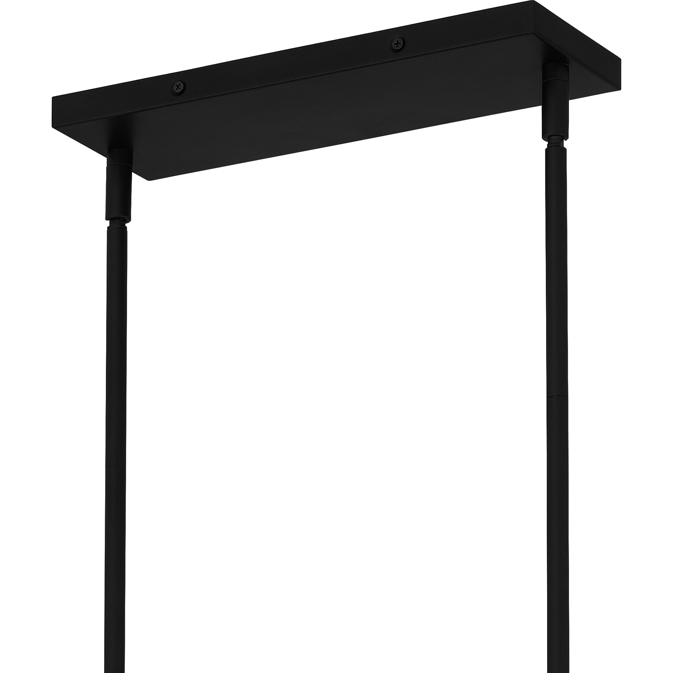 Caspian 5 Light 39.5 inch Matte Black Island Light Ceiling Light