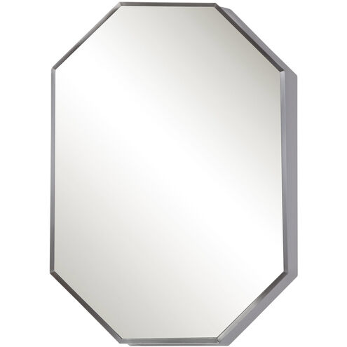 Stuartson 30 X 20 inch Brushed Nickel Wall Mirror