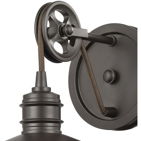 Spindle Wheel 1 Light 11 inch Oil Rubbed Bronze Vanity Light Wall Light