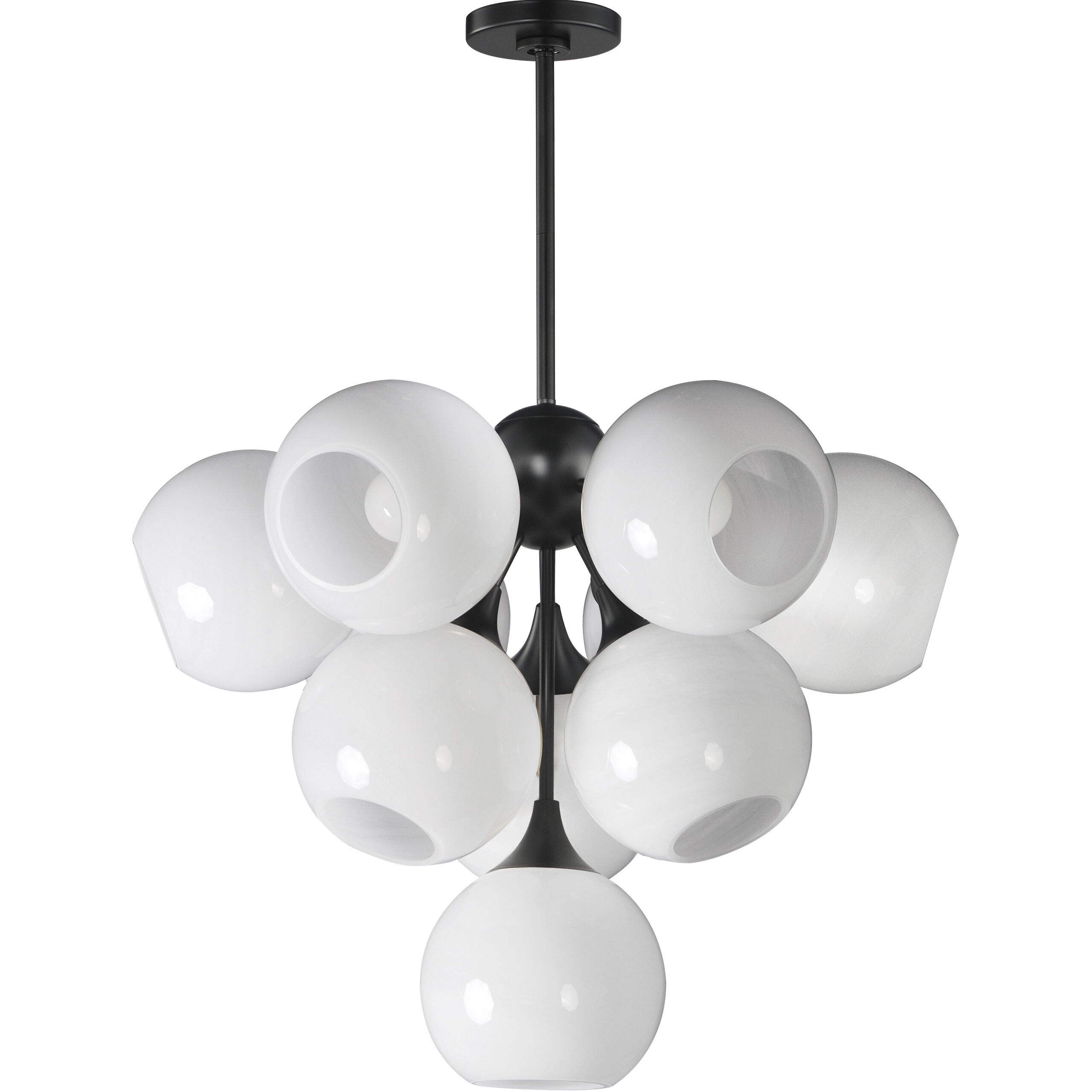 Neve 10 Light 27.5 inch Black Multi-Light Pendant Ceiling Light