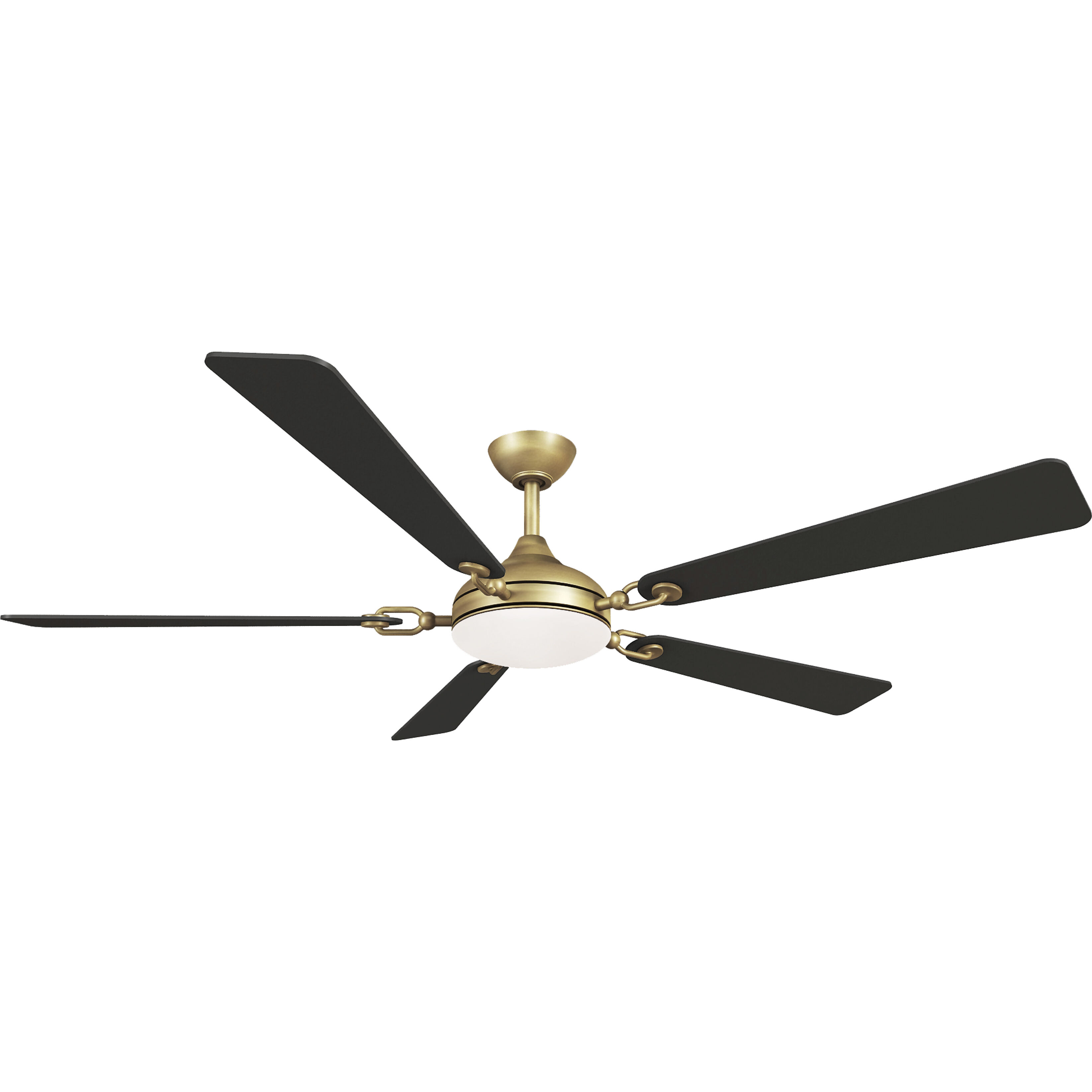 Cadena 65 inch Heritage Brass with Coal Blades Smart Ceiling Fan