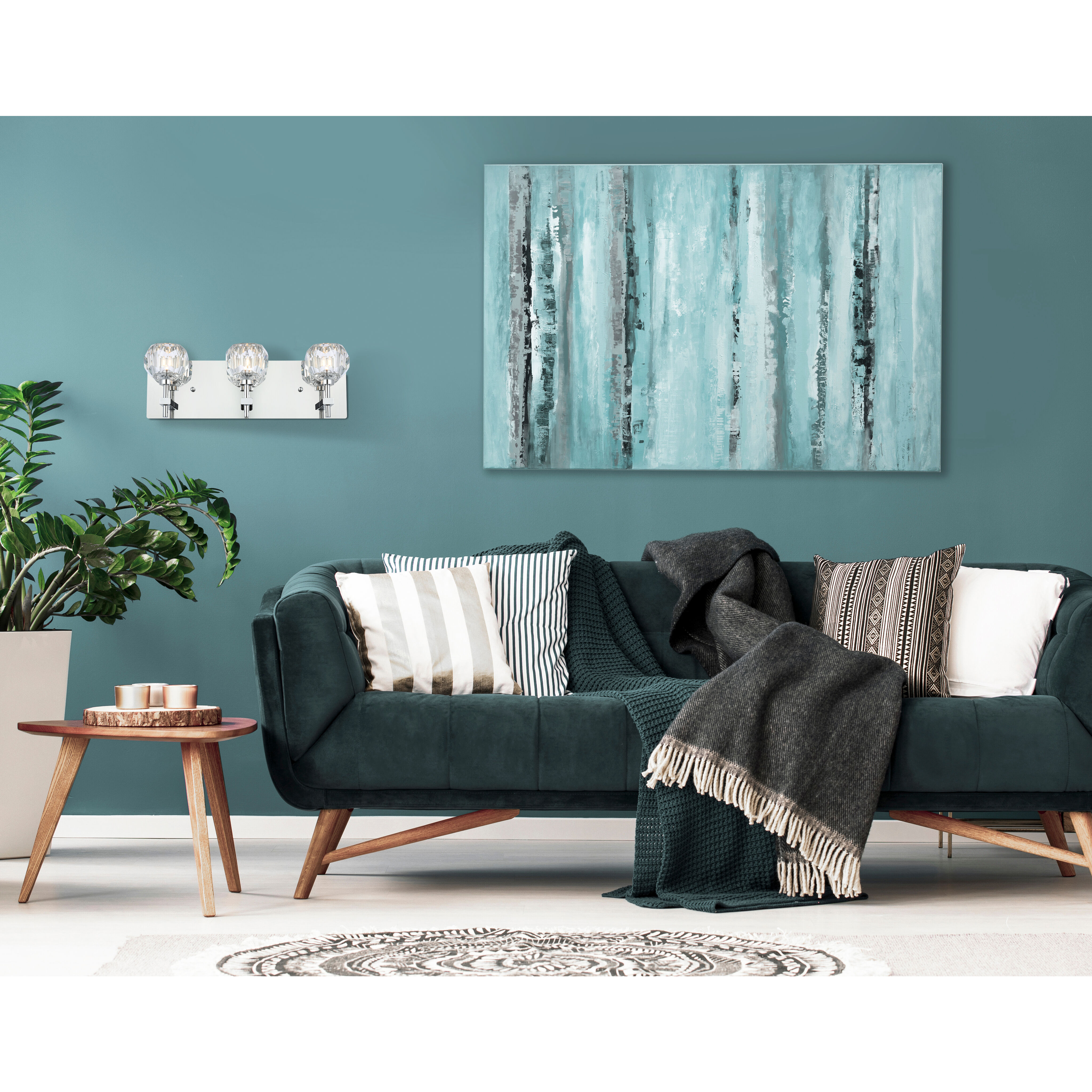 Graham 3 Light 18 inch Chrome Wall Sconce Wall Light