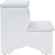 Melrose White Ottoman or Stool