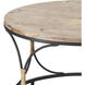 Fisher Island 30 inch Natural with Black Coffee Table