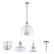 Jackson 3 Light 13.63 inch Chrome Pendant Ceiling Light