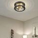 Cape Harbor 3 Light 16 inch Bronze Flush Mount Ceiling Light