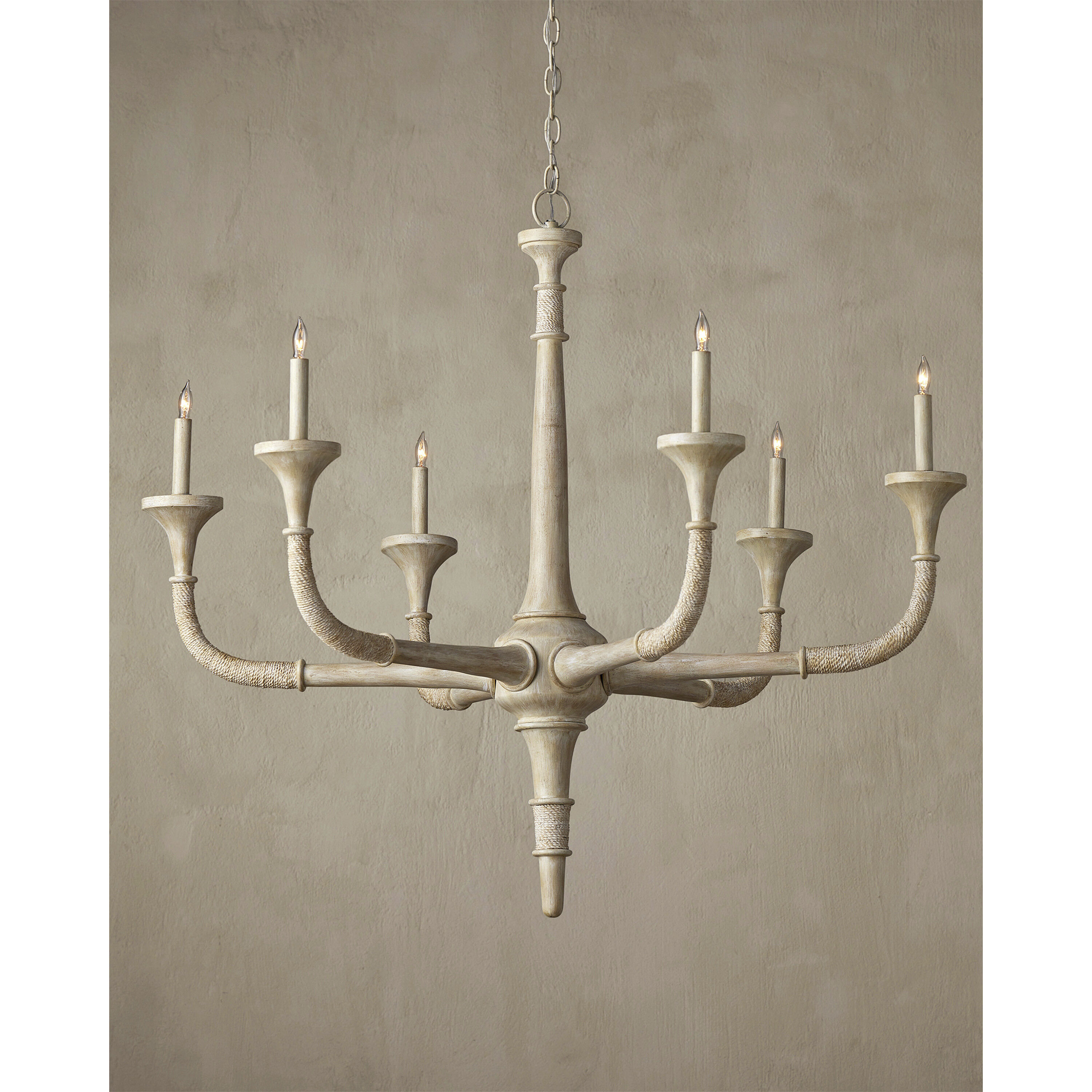 Aleister 6 Light 43.5 inch Sandstone Chandelier Ceiling Light