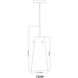 Kira 1 Light 6.5 inch Modern Gold Pendant Ceiling Light