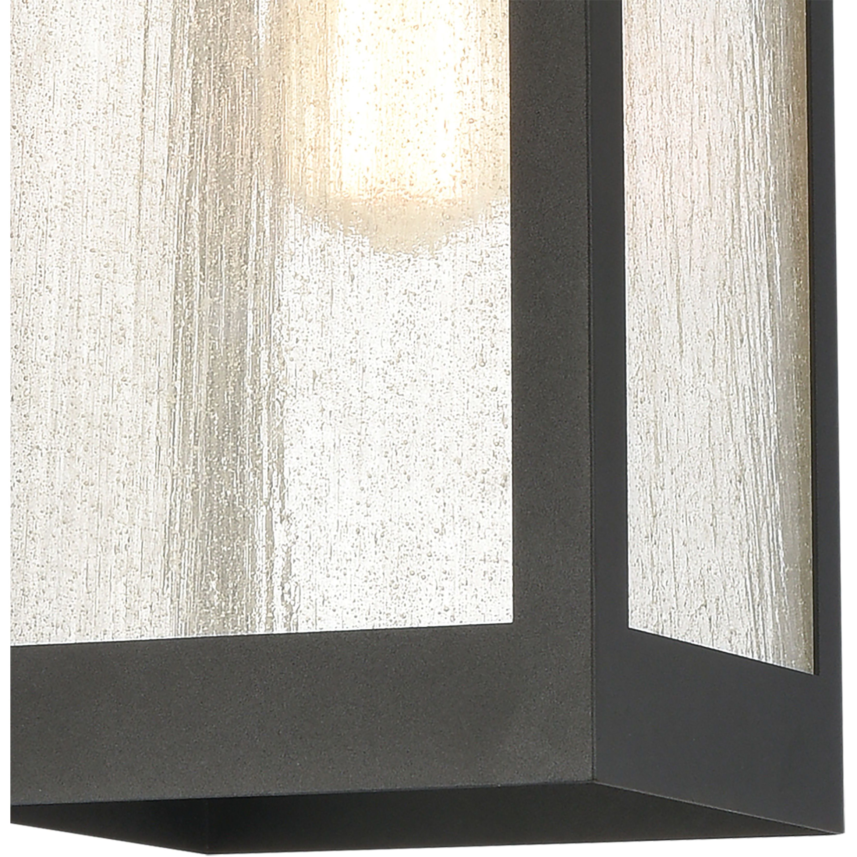 Angus 1 Light 7 inch Charcoal with Clear Outdoor Pendant