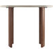Abacus 39.37 X 17.72 inch Cream / Dark Brown / Beige Console Table