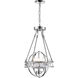 Arkansas 3 Light 12 inch Chrome Mini Chandelier Ceiling Light