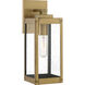 Westover 1 Light 14 inch Antique Brass Outdoor Wall Lantern