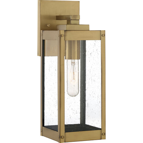 Westover 1 Light 14 inch Antique Brass Outdoor Wall Lantern