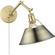 Orwell Articulating Wall Sconce Wall Light in Aged Brass, Brushed Champagne Bronze