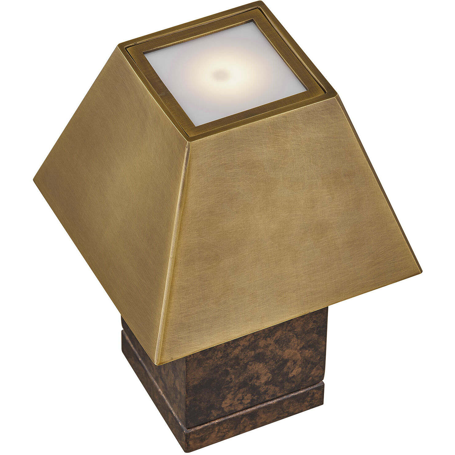 Emma 9.88 inch 2.30 watt Brass Portable Rechargeable Table Lamp Portable Light, Coco & Dash