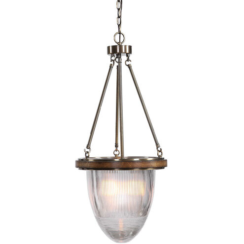Clemmie 1 Light 15 inch Fruitwood Pendant Ceiling Light