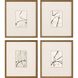 Geometrics Collection Antique Gold Wood With Embossed Weave Pattern Framed Art