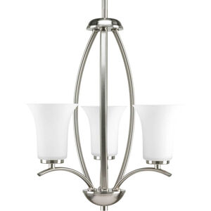 Athy 3 Light 15 inch Brushed Nickel Foyer Chandelier Ceiling Light