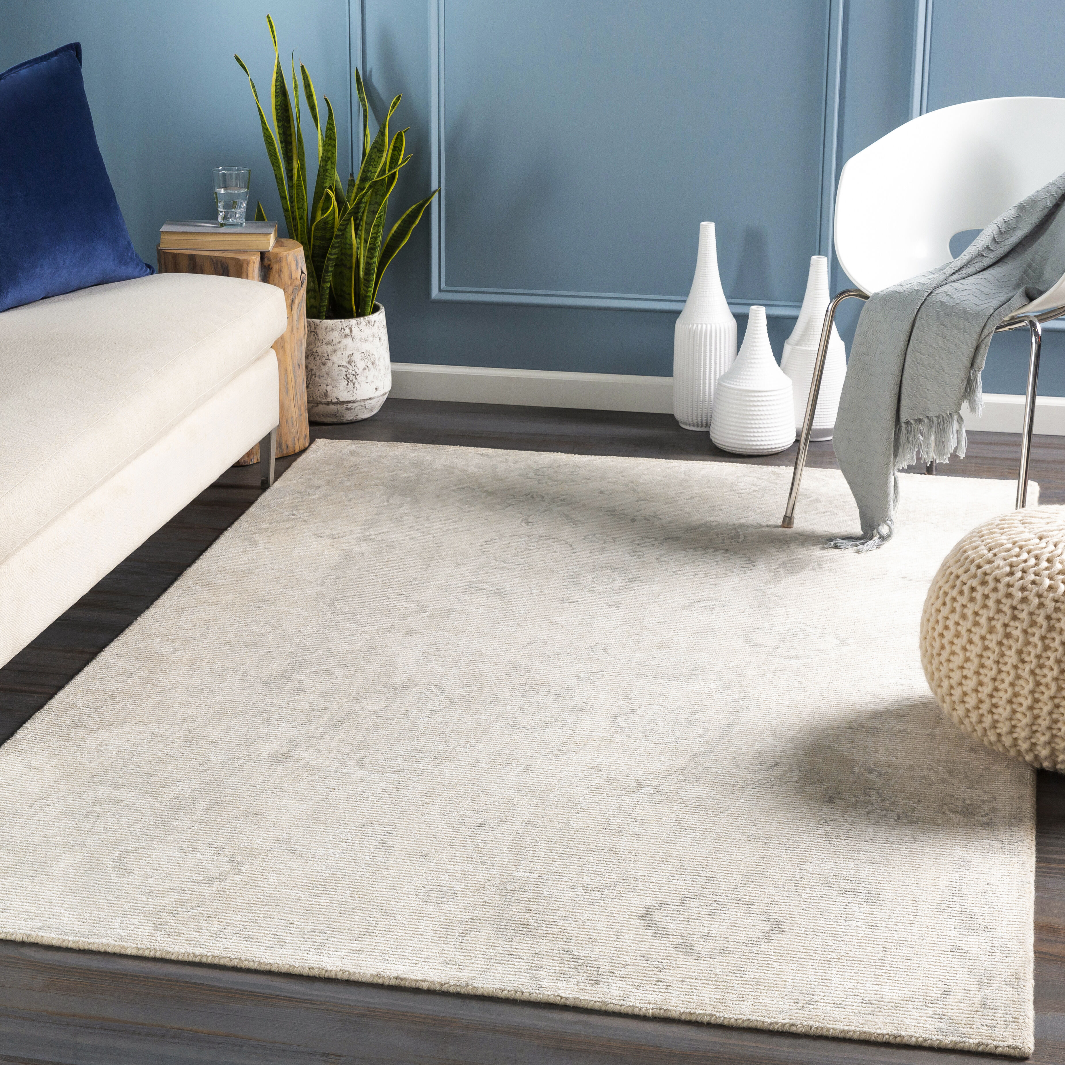 Emerson 90 X 60 inch Charcoal Rug, Rectangle