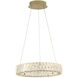 Golden Ratio 1 Light 15.7 inch Satin Gold Pendant Ceiling Light