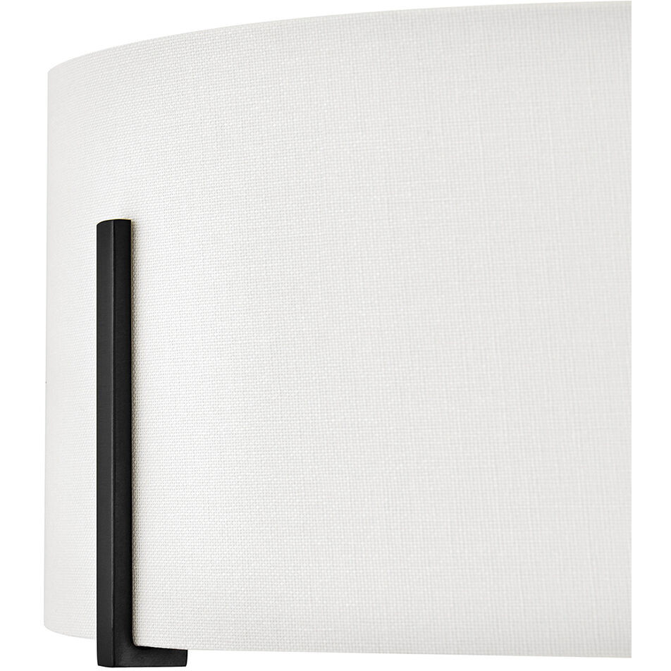 Halle 3 Light 14.5 inch Black Semi-flush Mount Ceiling Light