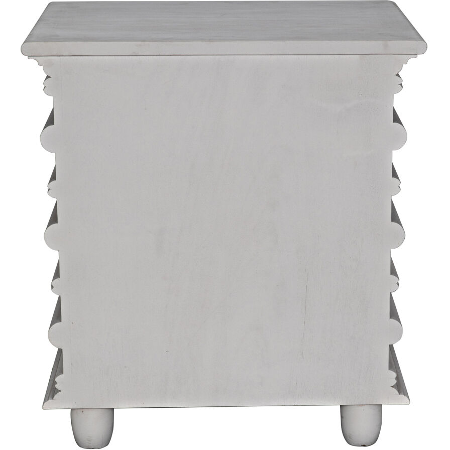 Ascona 30 X 28 inch White Wash Side Table