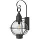 Cape Cod Outdoor Wall Mount Lantern in Aged Zinc, Large