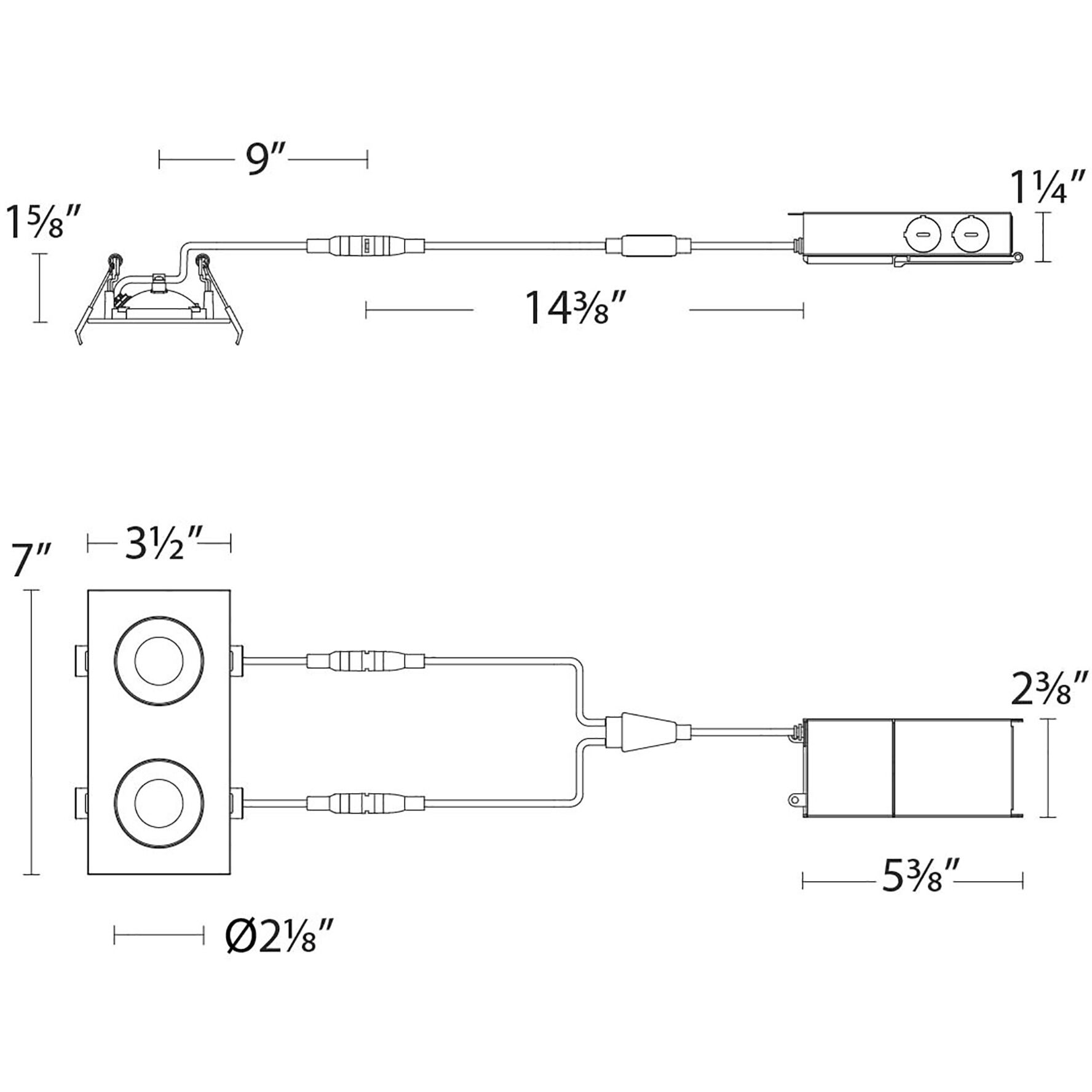 Lotos LED White Complete Kit Recessed Lighting