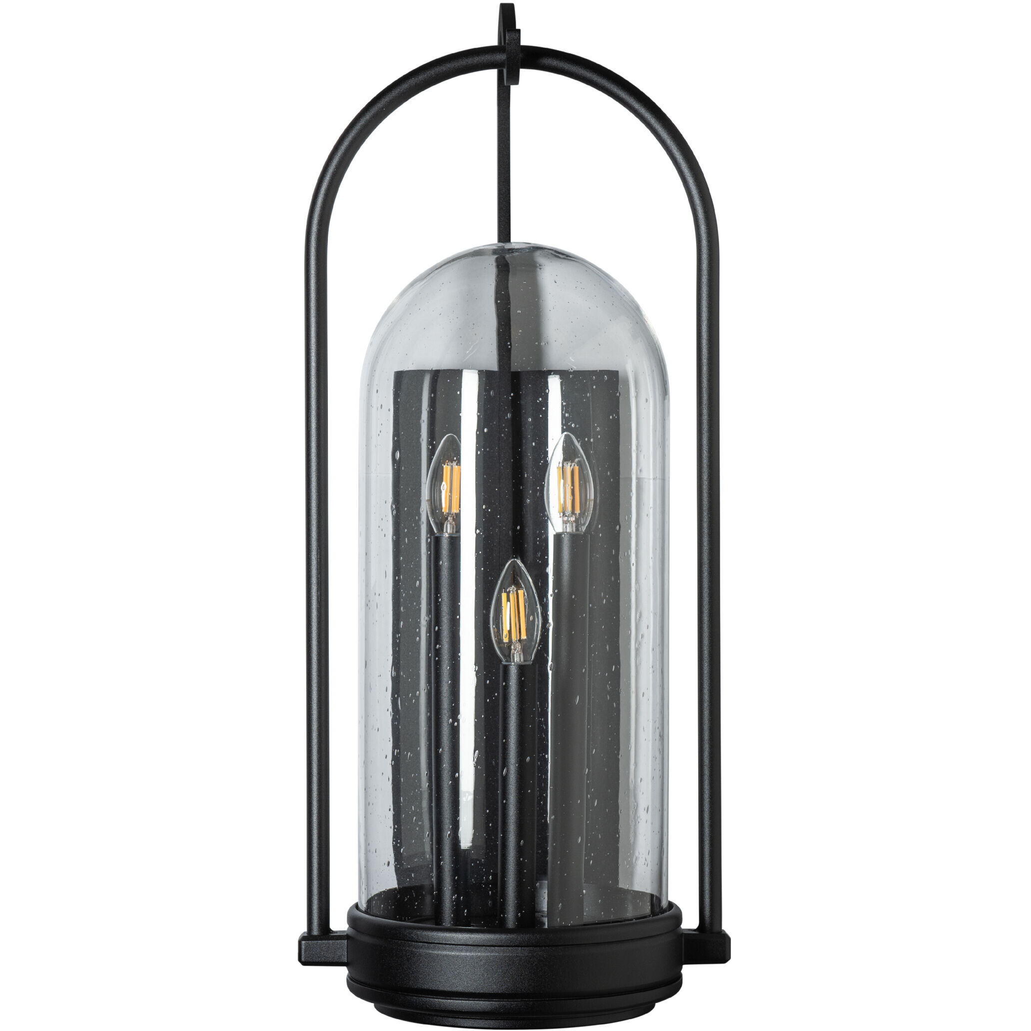 Davis 3 Light 28.5 inch Coastal Black Outdoor Sconce, Large