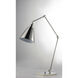 Library 27 inch 100.00 watt Polished Nickel Table Lamp Portable Light