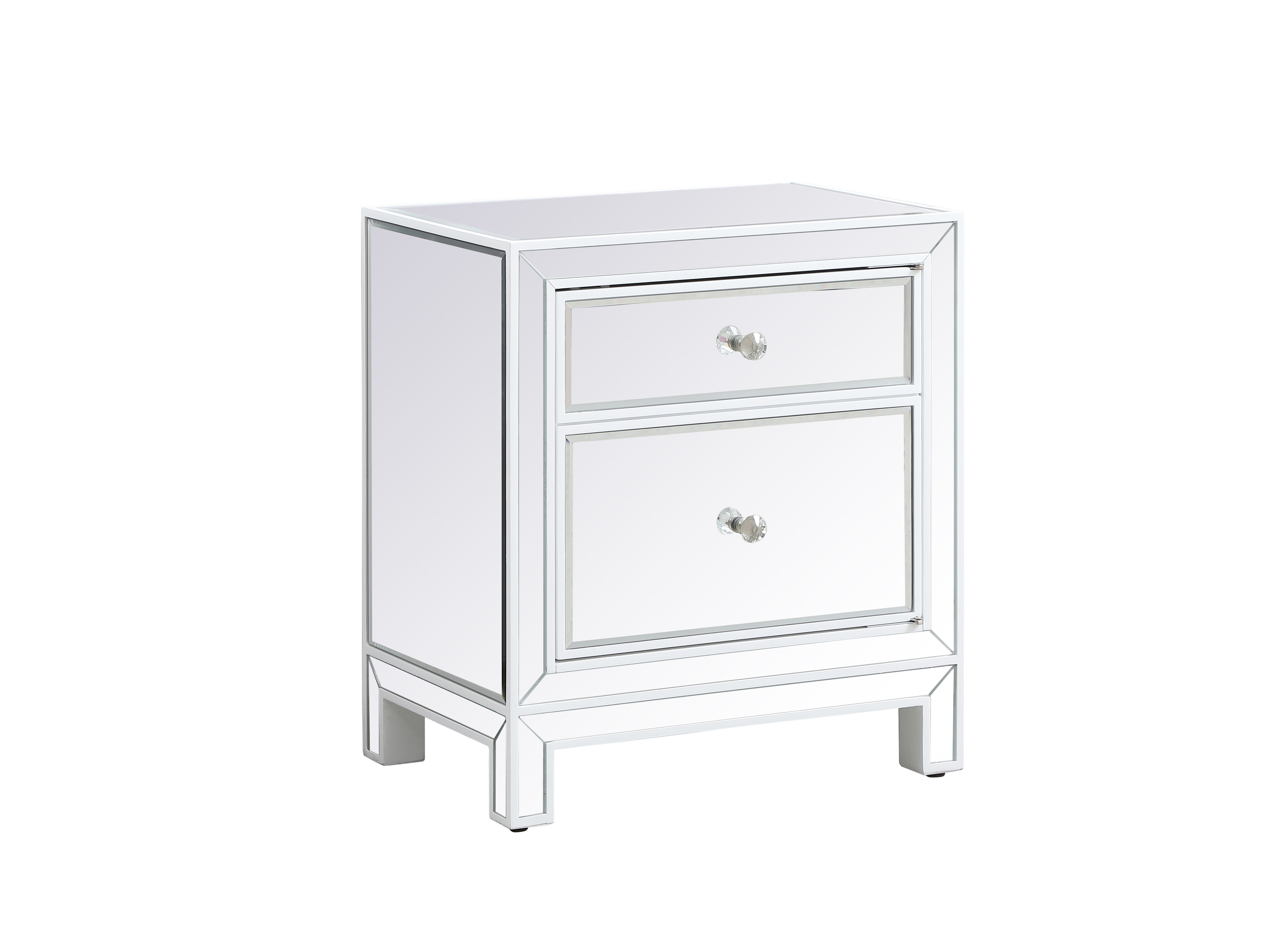 Reflexion 24 X 21 inch White Nightstand