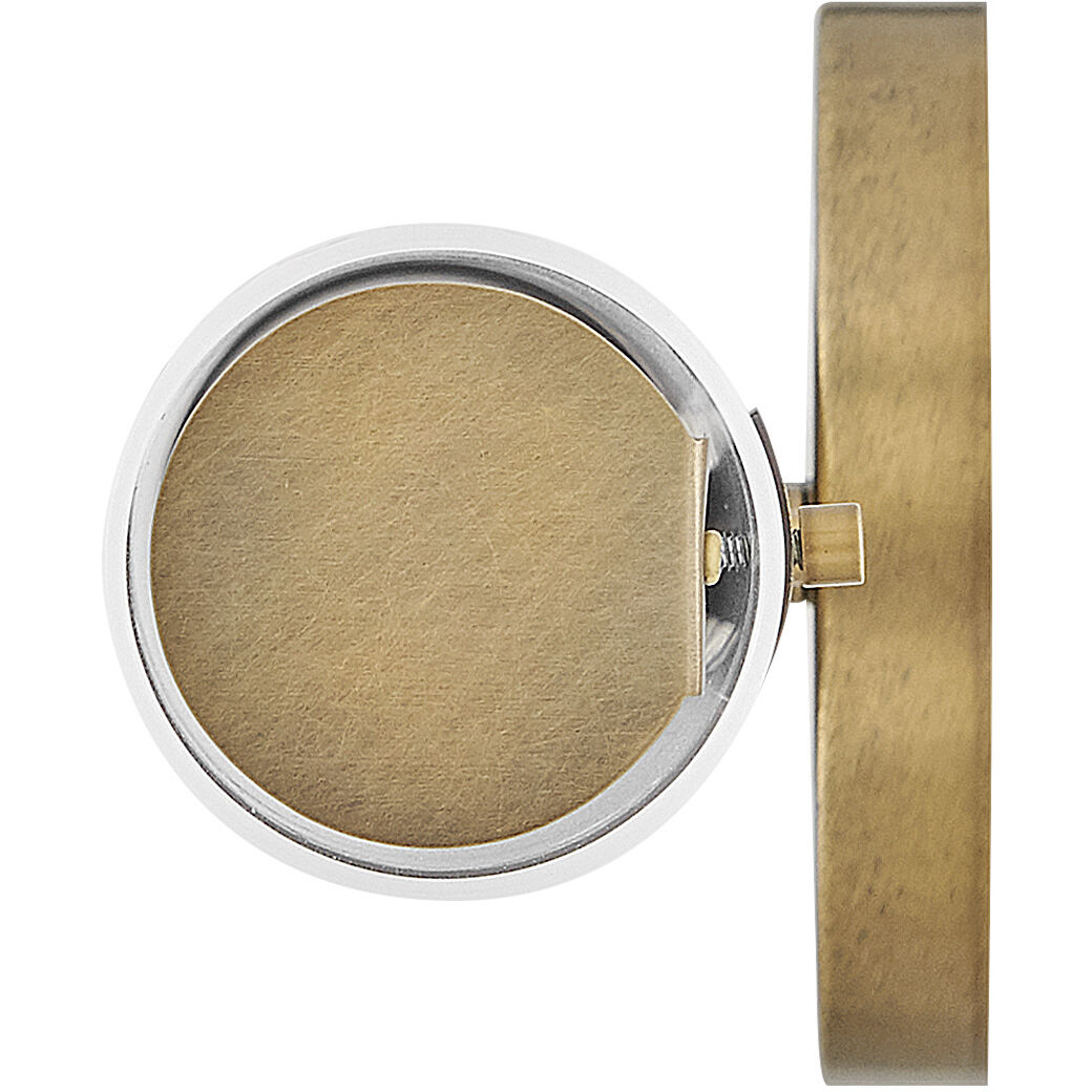 Grace LED 5 inch Textured Heritage Brass Bath Light Wall Light